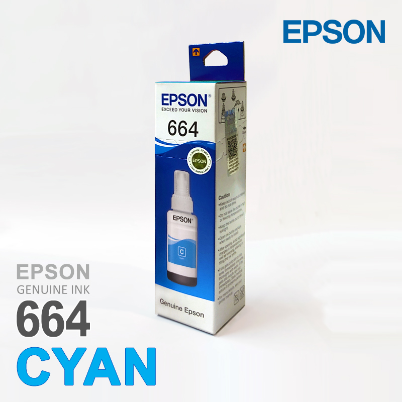 Epson Ink Bottle 664 Cyan (T6642)
