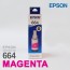 Epson Ink Bottle 664 Magenta (T6643)