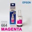 Epson Ink Bottle 664 Magenta (T6643)