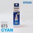 Epson Ink Bottle 673 Cyan (T6732)
